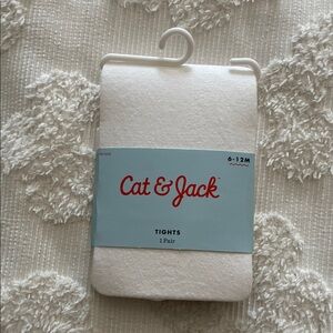Cat & Jack Cream Cat Tights